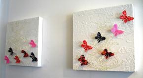 Papír pillangósablonok fali dekorációhoz: készítsen csodálatos dizájnt saját kezével!