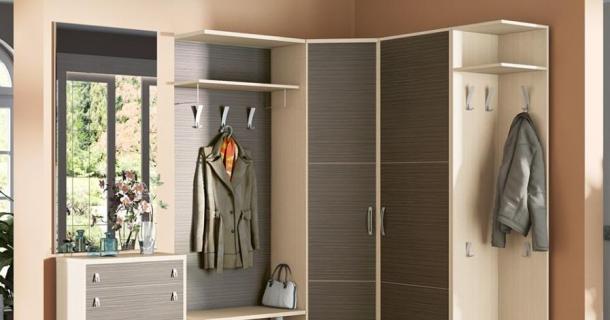 Lorong kecil dengan lemari pakaian di koridor kecil: 7 ide dasar