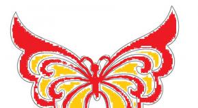 Farfalle di carta fai da te e stencil da ritagliare