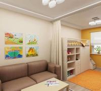 Dizajni i dhomës së ndenjes-dhomë për fëmijë në një dhomë: 3 kushte rehati për një fëmijë