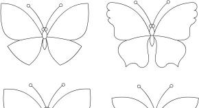 Barkács faldísz pillangókkal: sablonok, anyagok, rögzítés