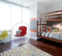 Dizajni i dhomës së fëmijëve me një krevat marinari